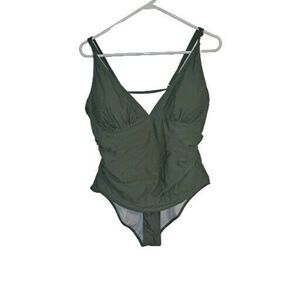 3XL Women's Bathing Swim Suit Swimsuit Green One Piece